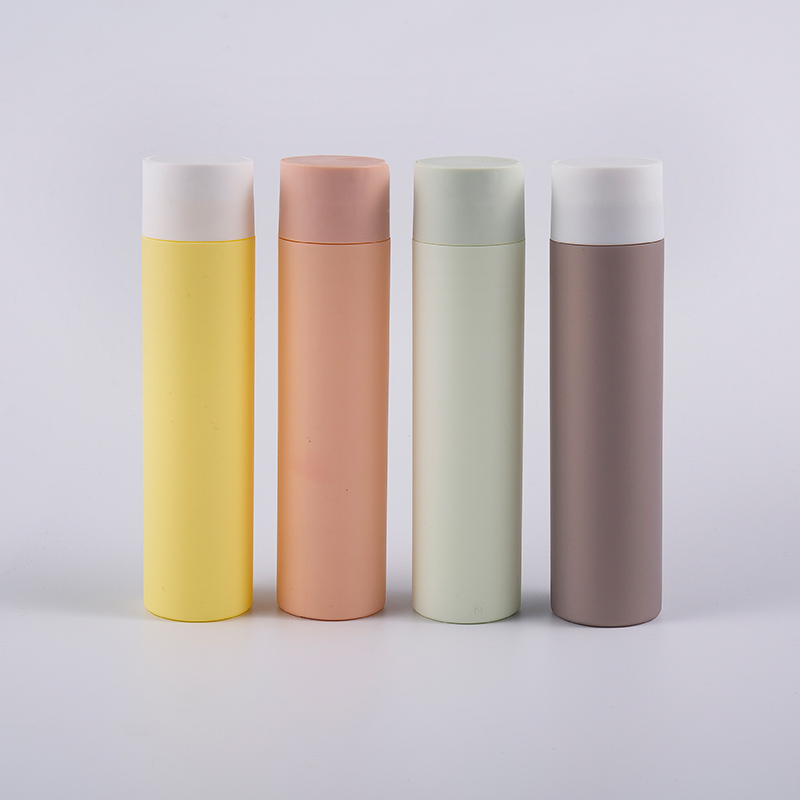 Flere farger Soft Touch Rund Form 250ml renseflaske med diskhette