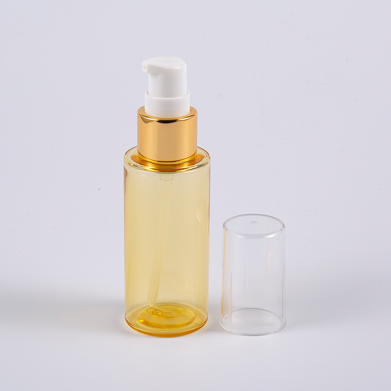 Semi-transparent farge rund form 50ml PETG tykkvegg lotionflaske med pumpe Semi-transparent farge rund form 50ml PETG tykkvegg lotionflaske med pumpe