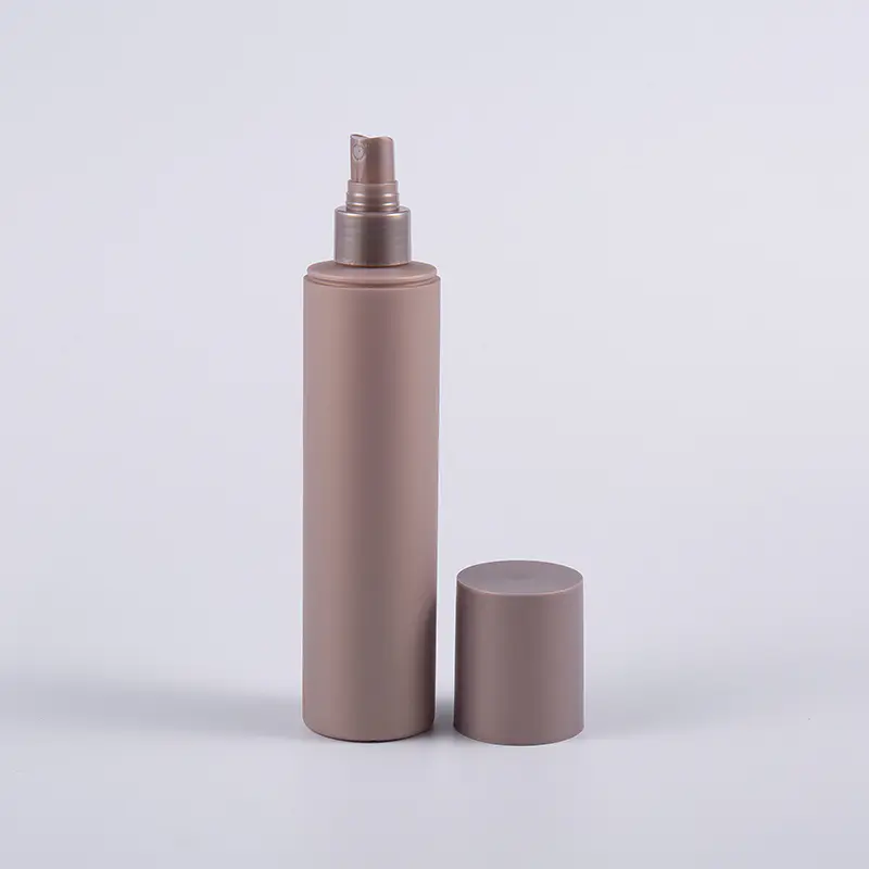 Flere farger Soft Touch Rund Form 250ml renseflaske med plastpumpe Flere farger Soft Touch Rund Form 250ml renseflaske med plastpumpe