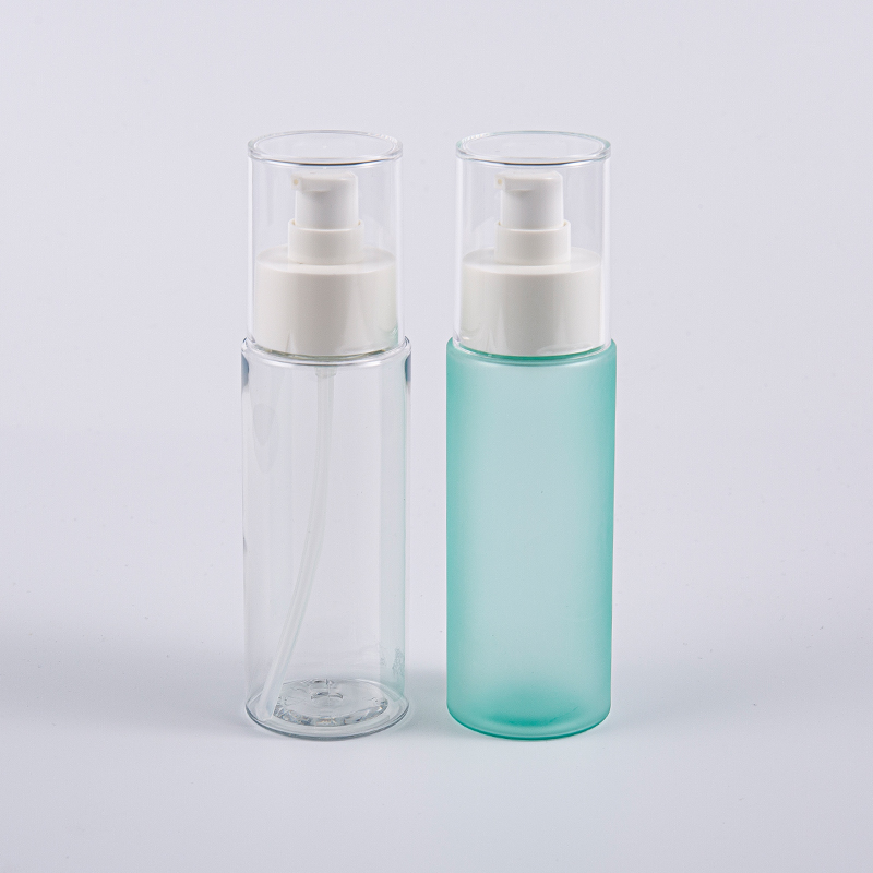 Runde 100 ml Frost PET ansikts-tonerflasker
