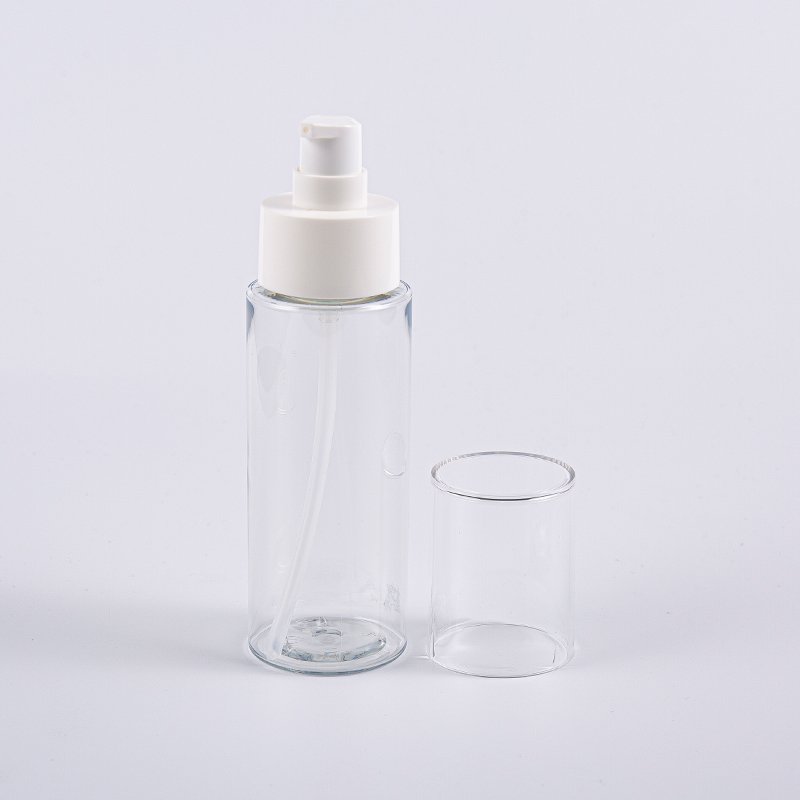 Runde 100 ml Frost PET ansikts-tonerflasker