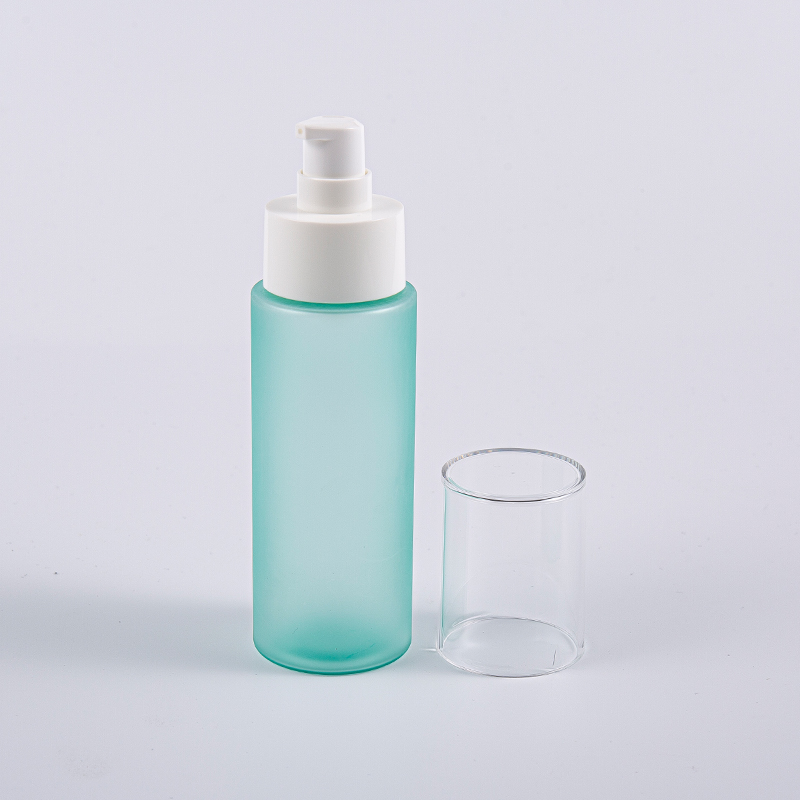 Runde 100 ml Frost PET ansikts-tonerflasker