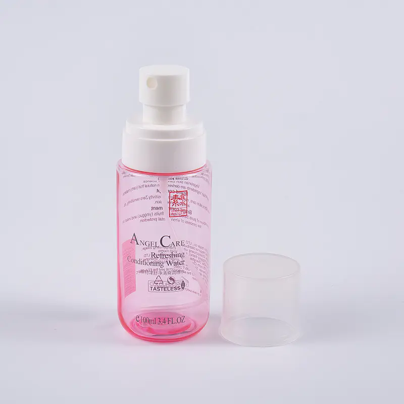 100 ml transparent rosa farge ansikts tonerflasker