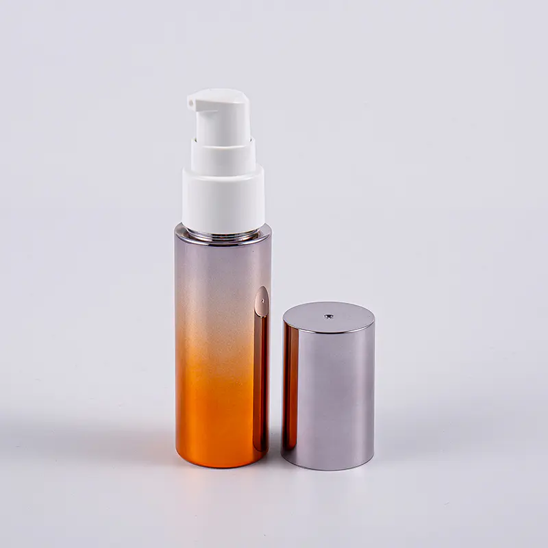 Ulike farger rund form 30 ml PETG lotionflaske med pumpe Reisebruk Ulike farger rund form 30 ml PETG lotionflaske med pumpe Reisebruk