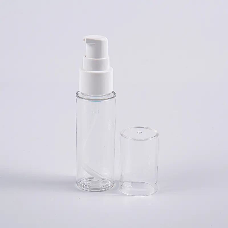Ulike farger rund form 30 ml PETG lotionflaske med pumpe Reisebruk Ulike farger rund form 30 ml PETG lotionflaske med pumpe Reisebruk