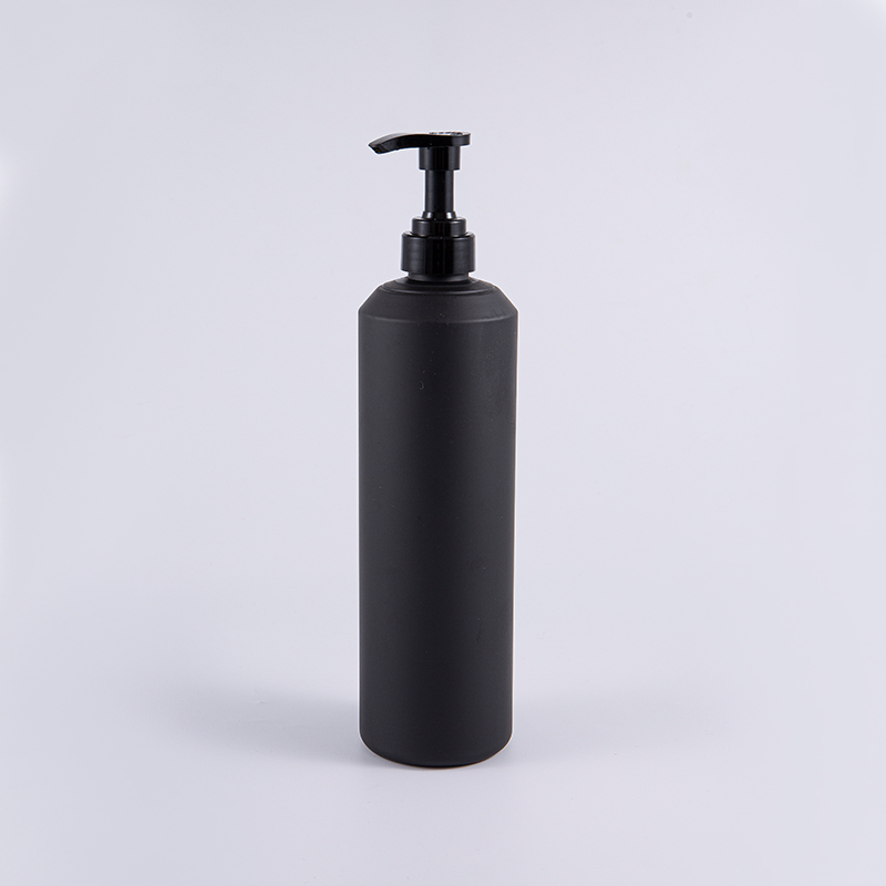 Hvit og svart Soft Touch Rund Stor størrelse 1000ml PE rensepumpeflaske