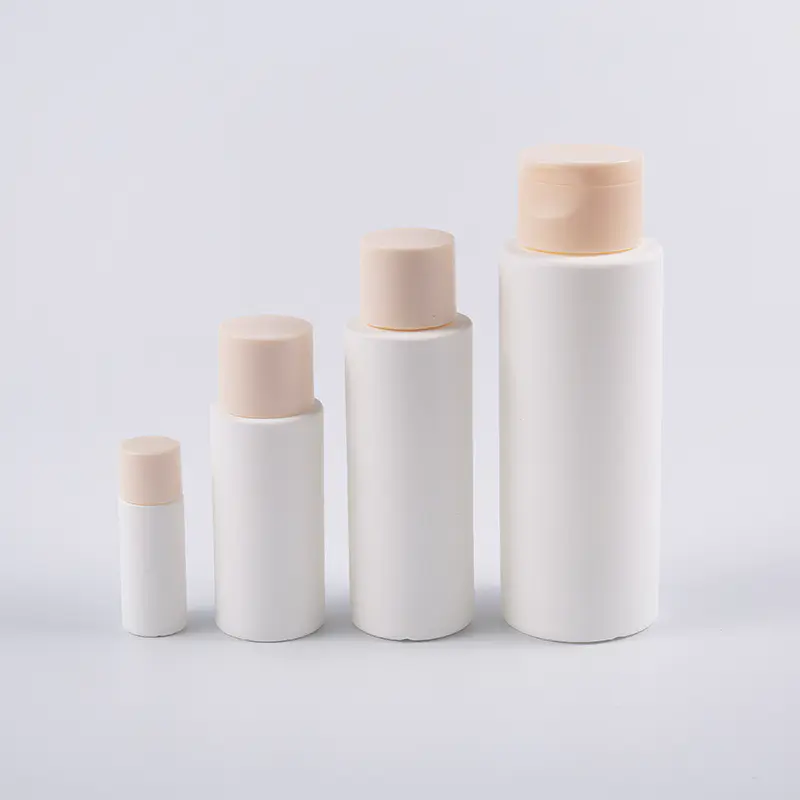 10 ml PE mykgjørende lotionflaske med flipphette Kompakt kosmetikkbeholder i reisestørrelse for hudpleie og toner
