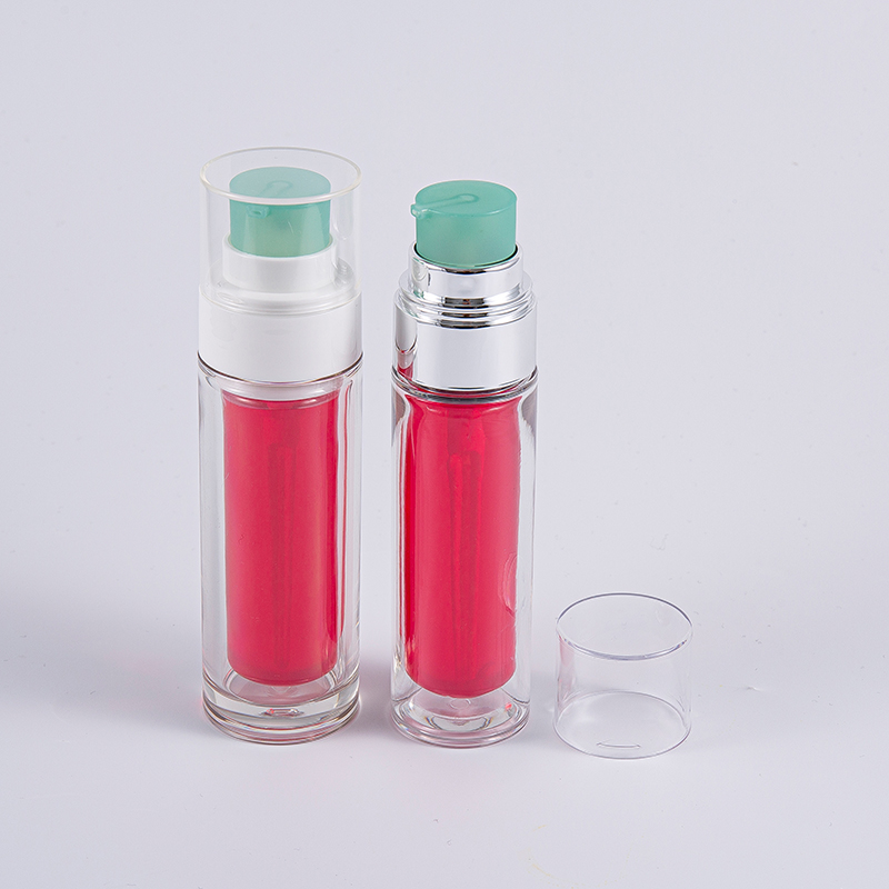 Klar PETG-flaske med flerlags kompositt-innerpose 30 ml 50 ml vakuumflaske med pumpe Klar PETG-flaske med flerlags kompositt-innerpose 30 ml 50 ml vakuumflaske med pumpe