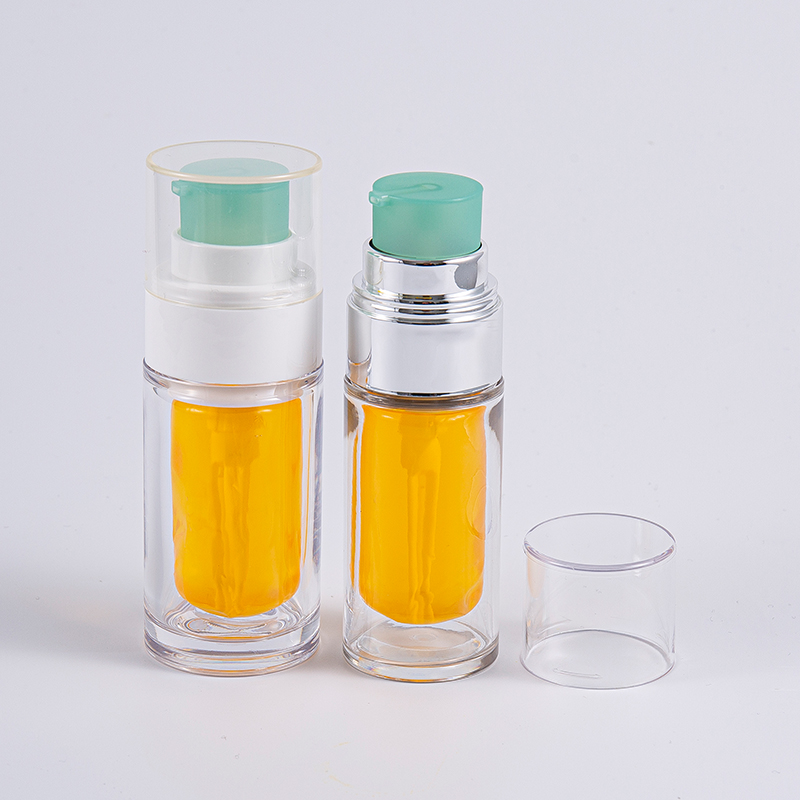Klar PETG-flaske med flerlags kompositt-innerpose 30 ml 50 ml vakuumflaske med pumpe Klar PETG-flaske med flerlags kompositt-innerpose 30 ml 50 ml vakuumflaske med pumpe