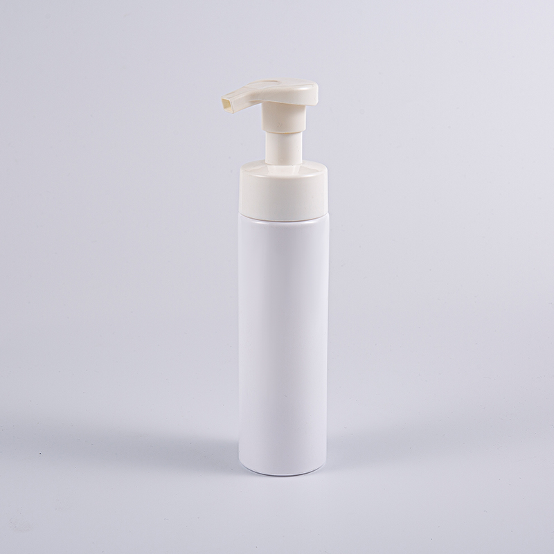 Bærbar beholder designet 200 ml rund renseskumpumpeflaske
