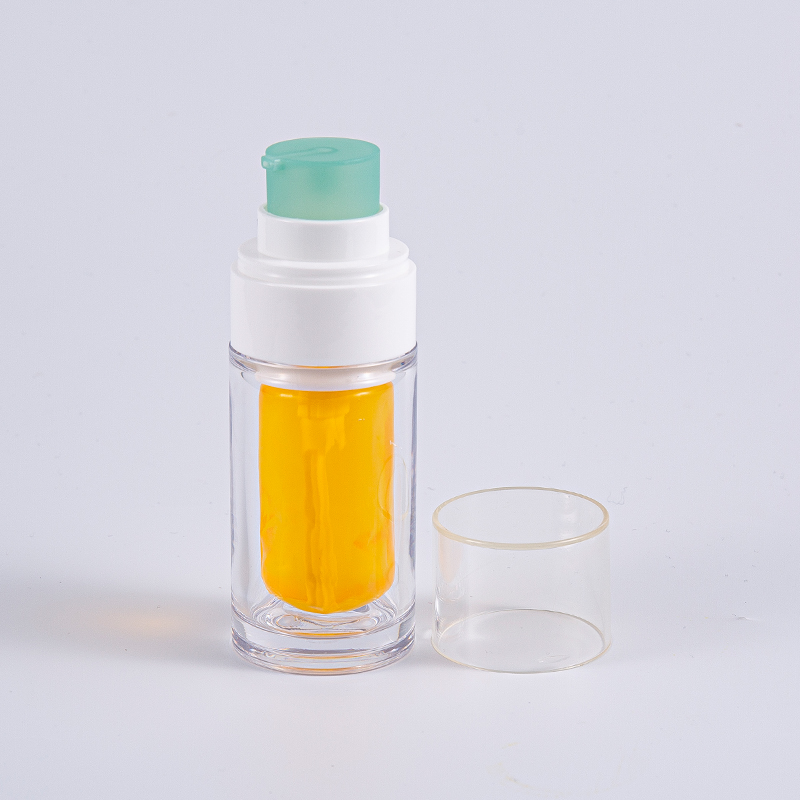 Klar PETG-flaske med flerlags kompositt-innerpose 30 ml 50 ml vakuumflaske med pumpe Klar PETG-flaske med flerlags kompositt-innerpose 30 ml 50 ml vakuumflaske med pumpe