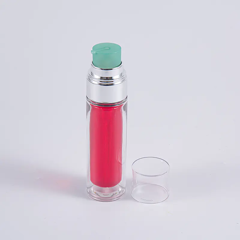 Klar PETG-flaske med flerlags kompositt-innerpose 30 ml 50 ml vakuumflaske med pumpe Klar PETG-flaske med flerlags kompositt-innerpose 30 ml 50 ml vakuumflaske med pumpe
