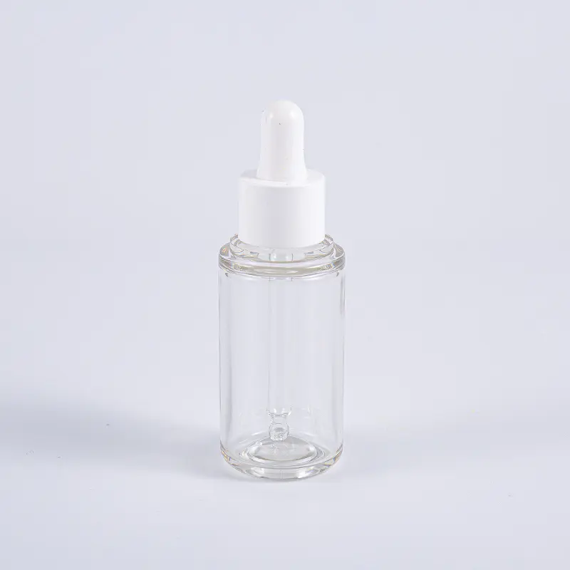 Høykvalitets 35 ml rund lotionflaske med aluminiumspumpe Reisebruk