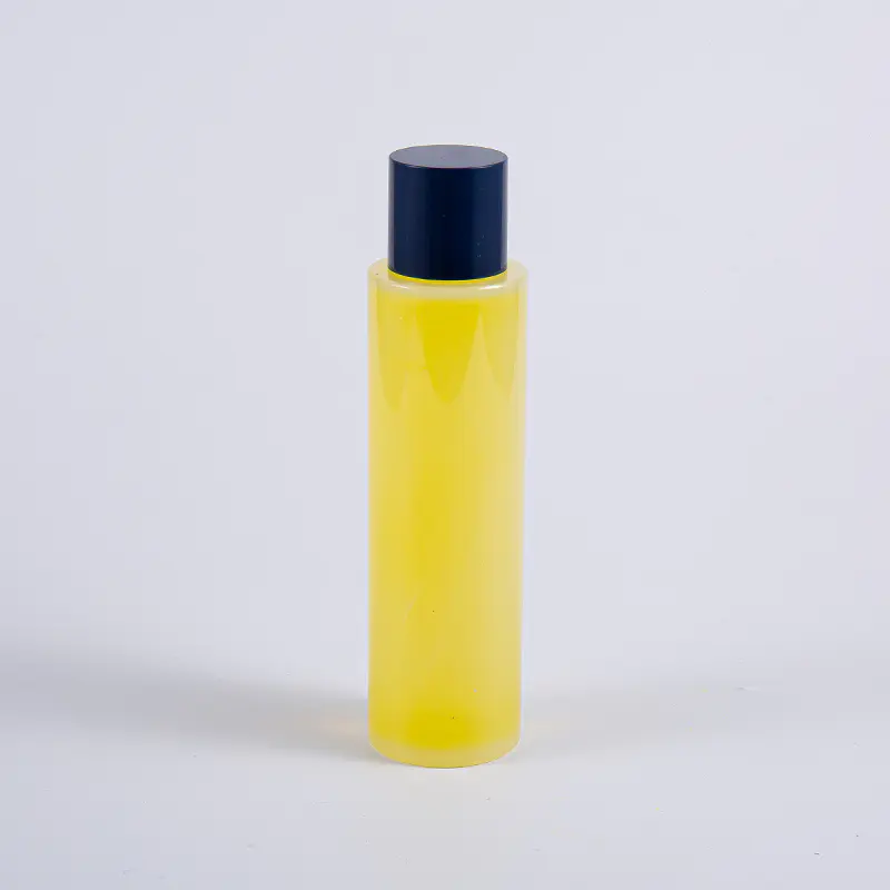 50ml 100ml 120ml 130ml 170ml 200ml PETG rund lotionflaske med rund skrukork og små innsatser