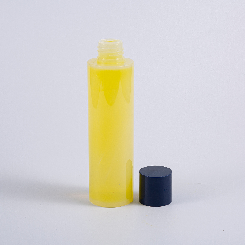 50ml 100ml 120ml 130ml 170ml 200ml PETG rund lotionflaske med rund skrukork og små innsatser
