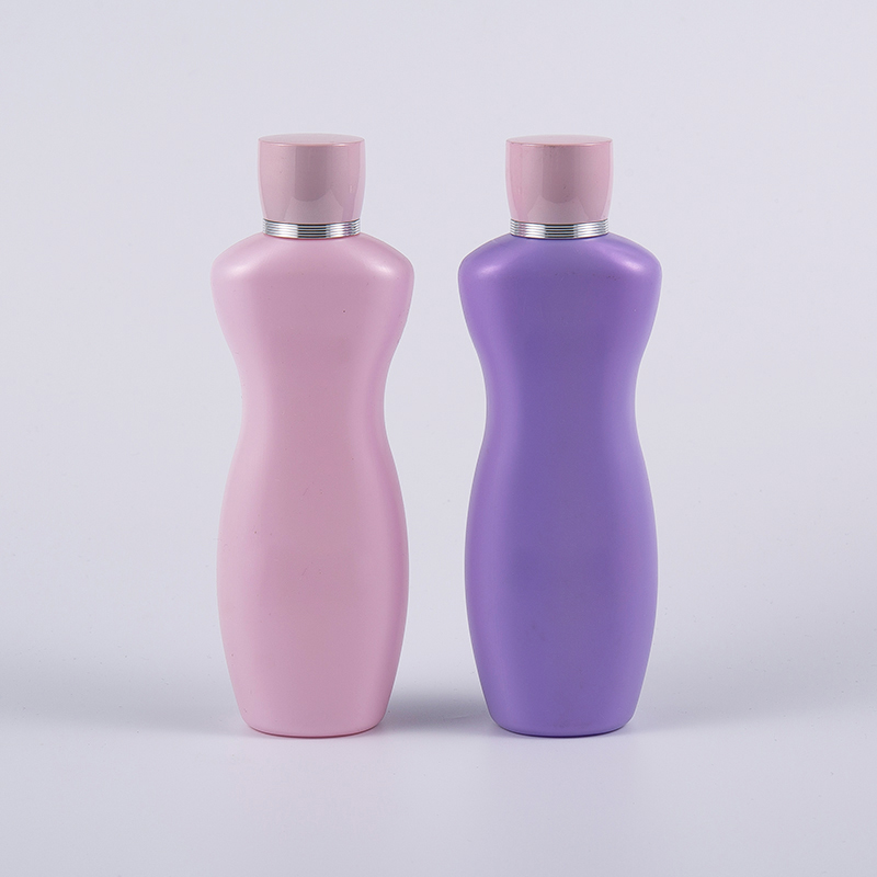 Rosa Lilla Farge Ergonomisk form 200ml PE Body Lotion Badevaskeflaske