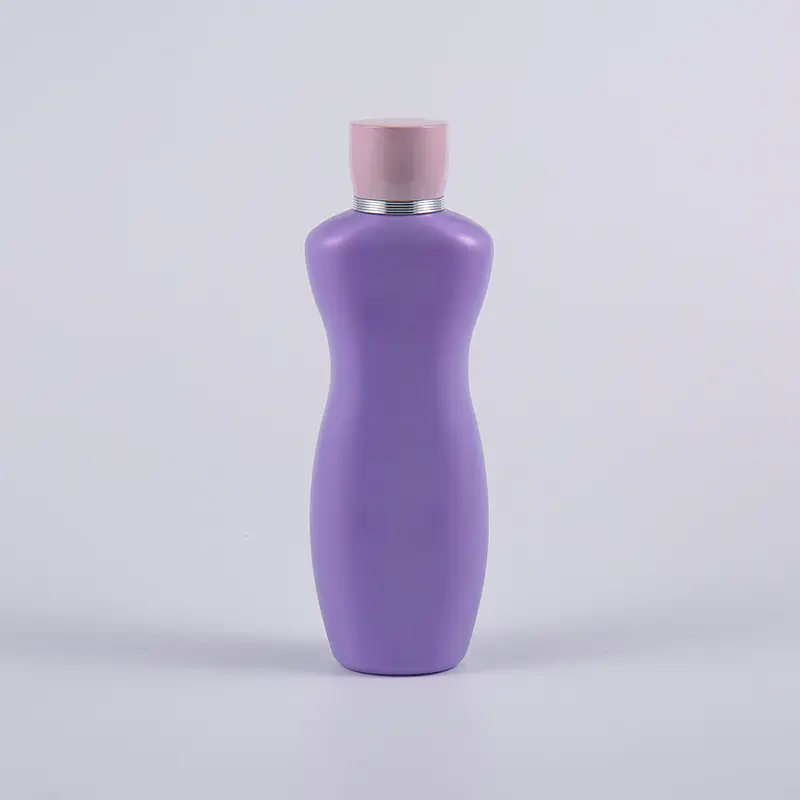 Rosa Lilla Farge Ergonomisk form 200ml PE Body Lotion Badevaskeflaske