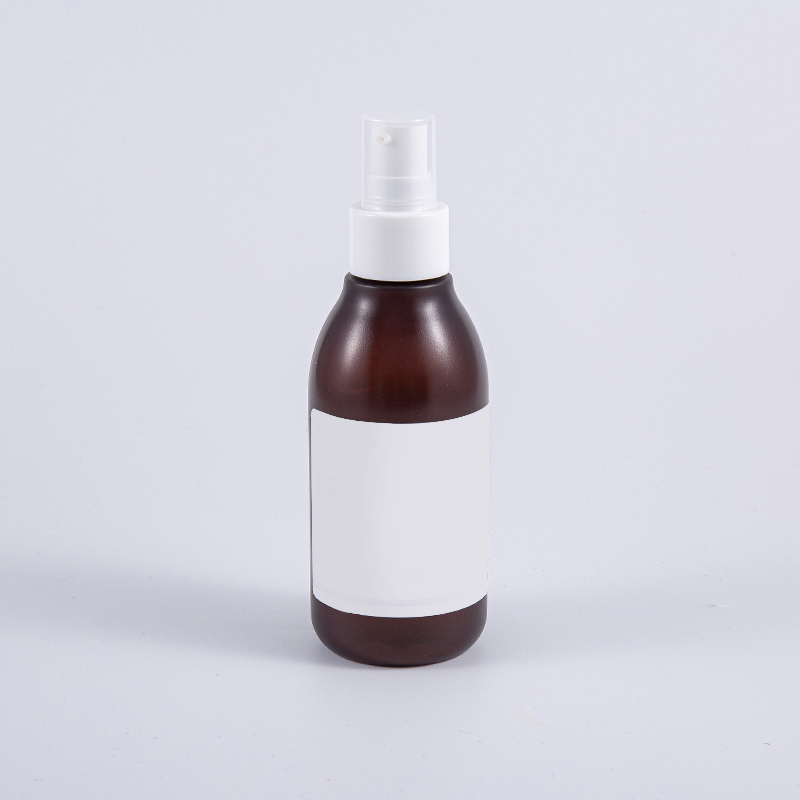 PP plast 160 ml flerlags frostet matt lotionflaske med pumpedispenser